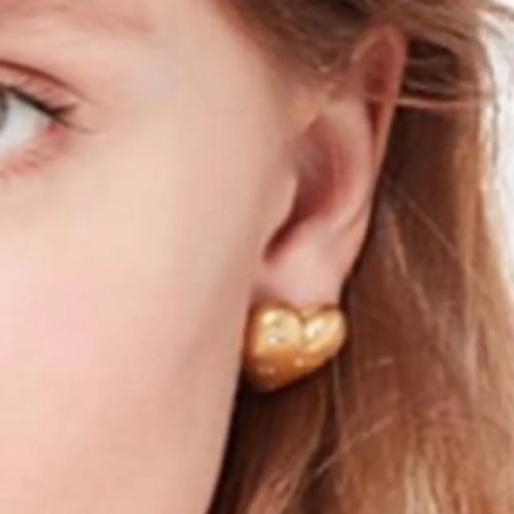 KATE SPADE ♠️ NEW YORK My Precious Heart Gold Crystal Earrings - Picture 5 of 6